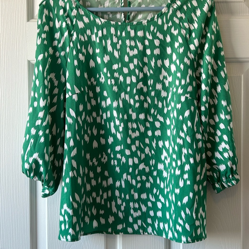 Green blouse